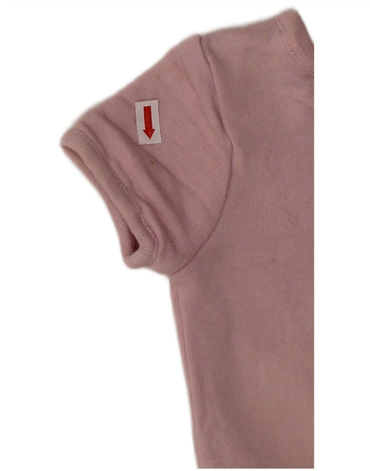 TOMMY HILFIGER Baby-Mädchen-Spielanzug, 6–9 Monate, rosa gestreift, Baumwolle