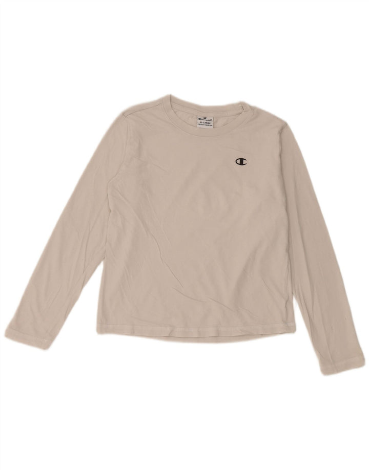 Champion Langarm-Top für Jungen, 13–14 Jahre, XL, Weiß