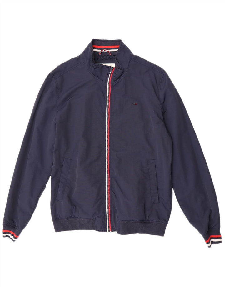 Tommy Hilfiger Herren Bomberjacke UK 44 2XL Marineblau Polyamid
