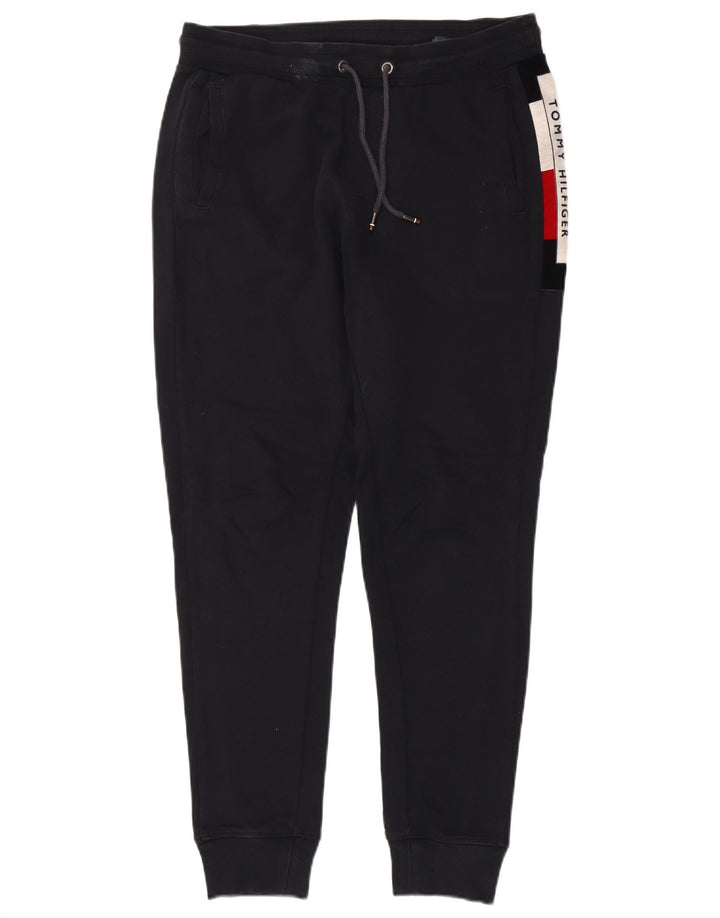 Tommy Hilfiger Herren-Trainingshose mit grafischem Muster, mittleres Marineblau