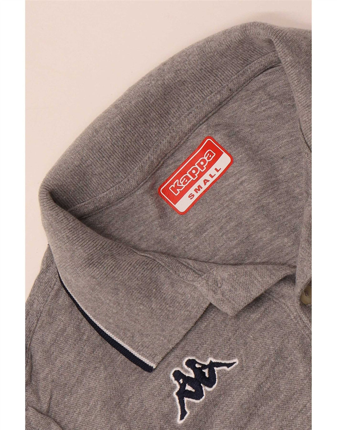 Kappa Herren Poloshirt Small Grau meliert
