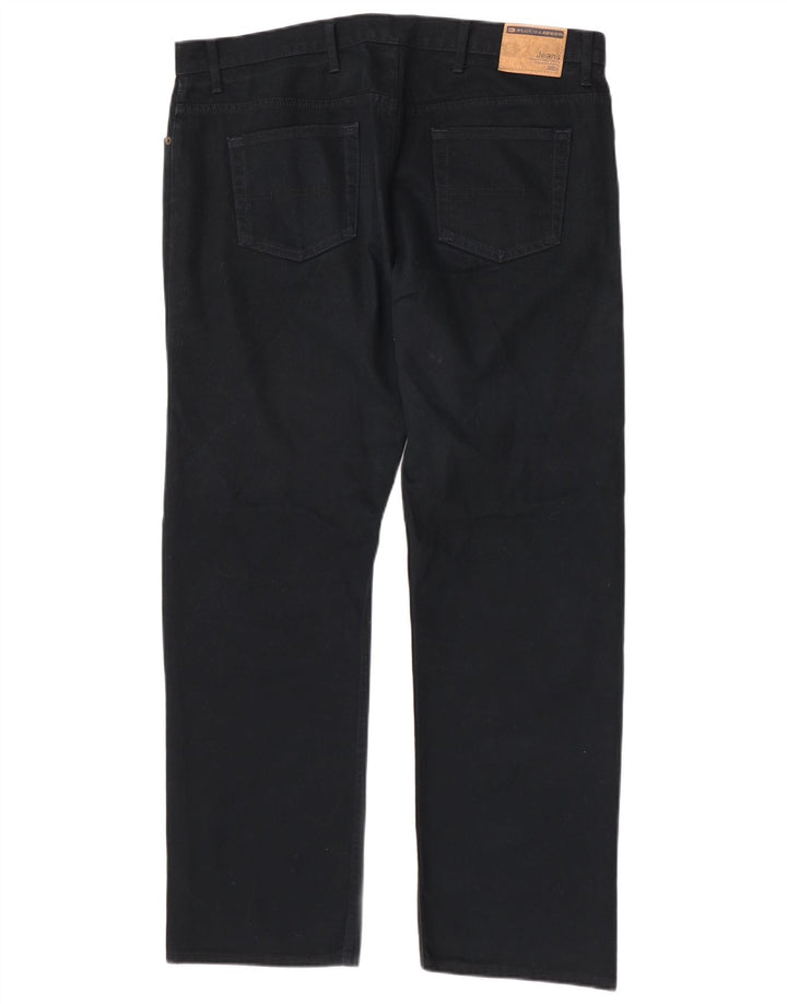 Marks & Spencer Herren Straight Jeans W40 L31 Marineblaue Baumwolle