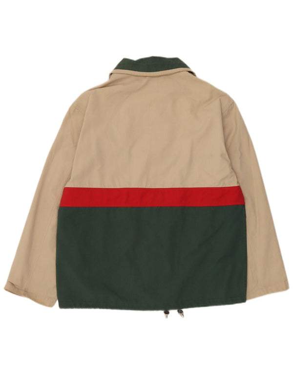Stormy Sea Herren-Utility-Jacke UK 36 Small Beige Colourblock Polyester
