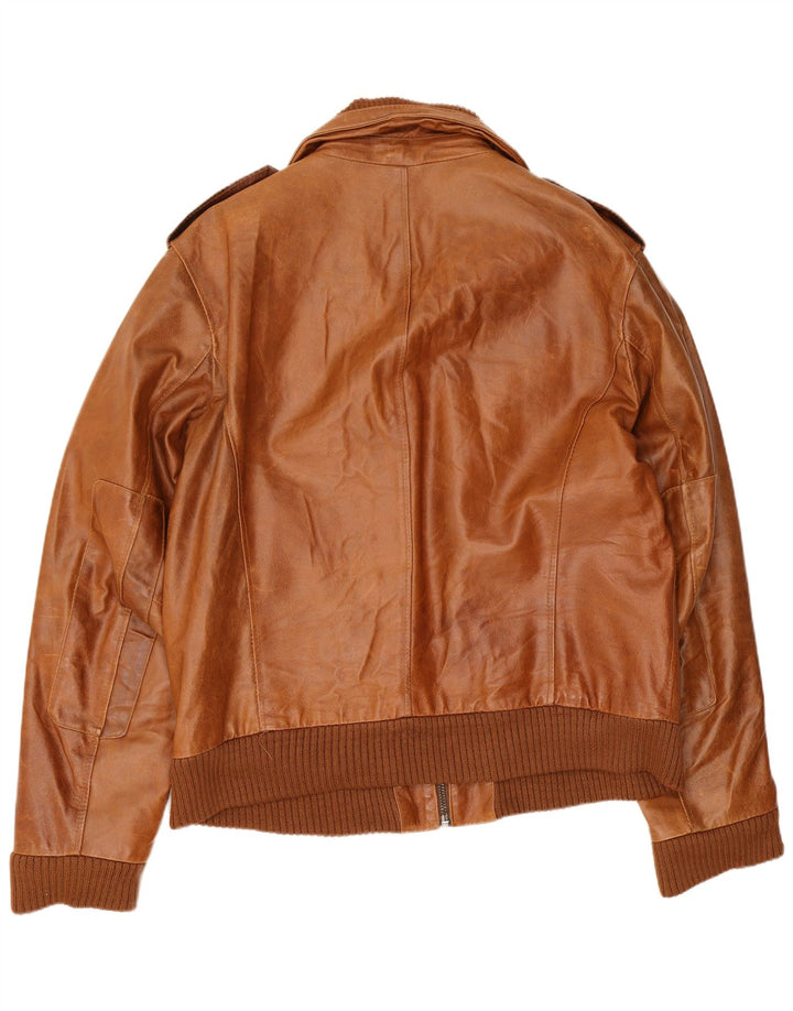 Conbipel Herren Militärlederjacke IT 54 XL Braun