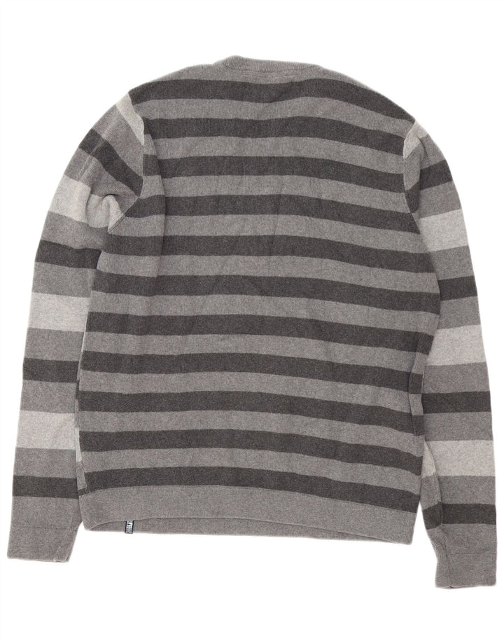Marks & Spencer Herren-Pullover „Harbor“ mit Rundhalsausschnitt, Blau, Größe L, Grau