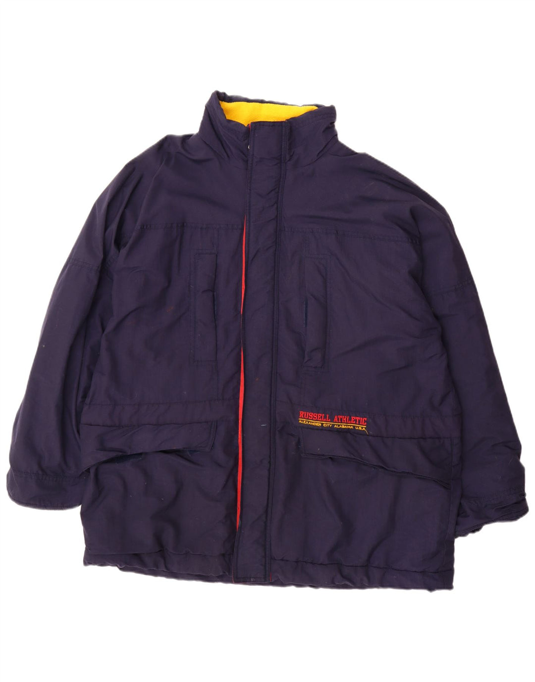 Russell Athletic Herren-Windbreaker-Jacke, UK 44 2XL, marineblaues Nylon