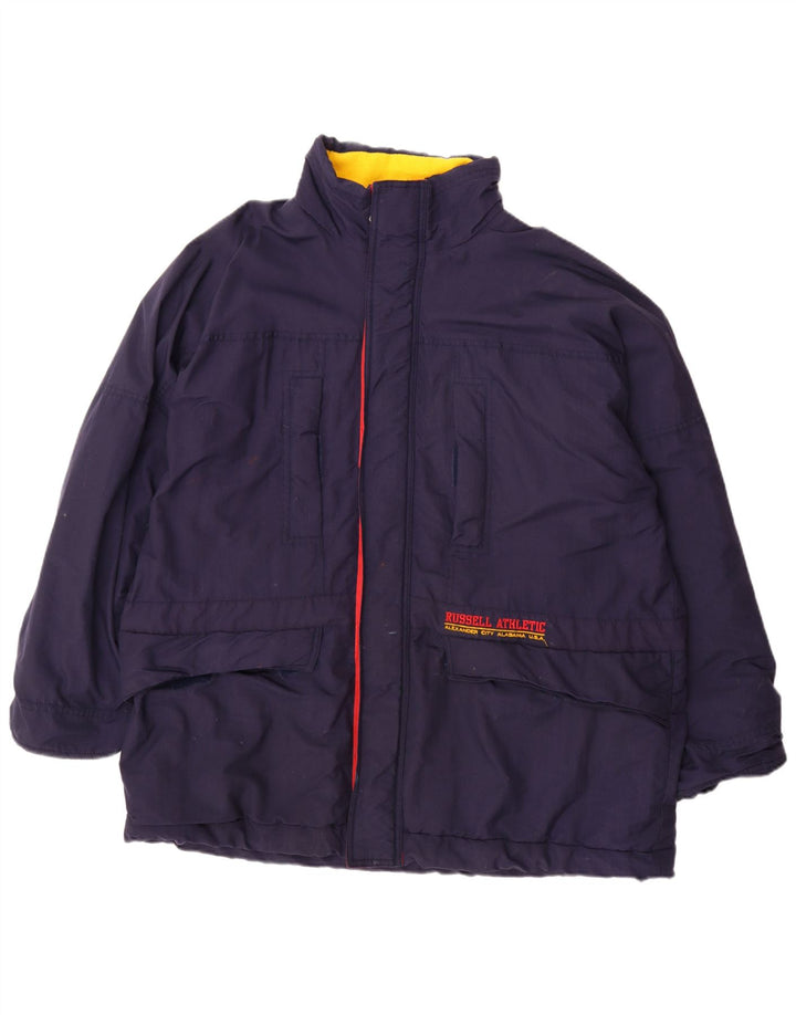 Russell Athletic Herren-Windbreaker-Jacke, UK 44 2XL, marineblaues Nylon