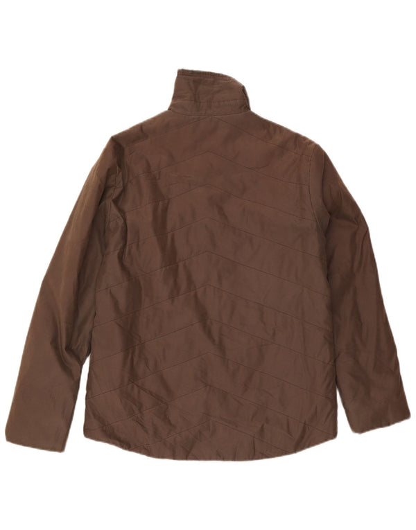 Fila Damen Wattierte Jacke UK 10 Small Braun Polyester