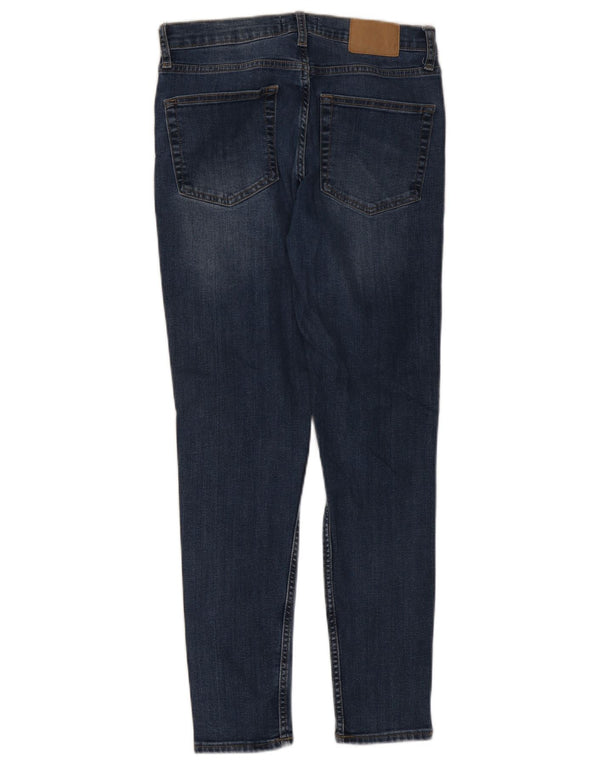 French Connection Damen Skinny Jeans UK 12 Medium W30 L28 Blaue Baumwolle