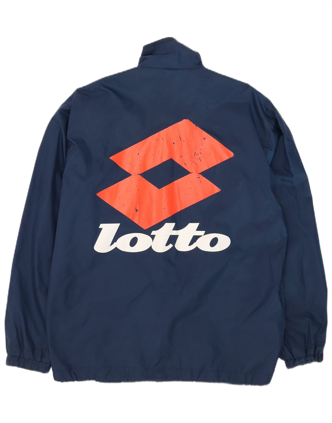 Lotto Herren-Trainingsanzugoberteil mit grafischer lockerer Passform, mittleres Marineblau