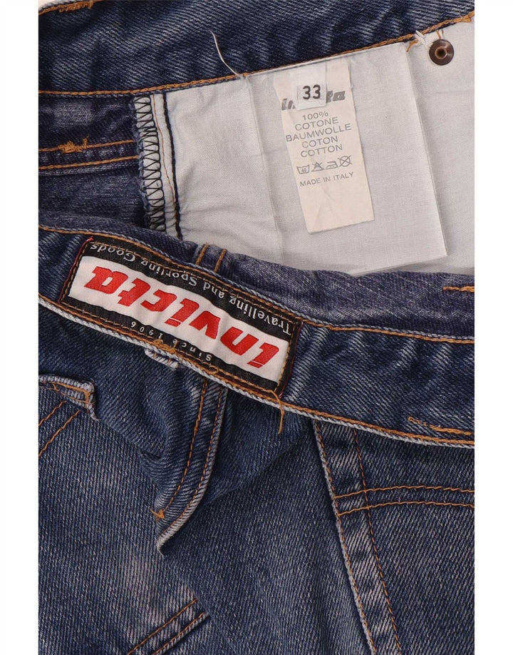 Invicta Herren Straight Jeans W33 L27 Blaue Baumwolle