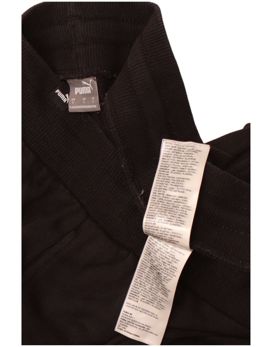 Puma Herren-Trainingshose, Jogginghose, Größe S, Schwarz, Baumwolle