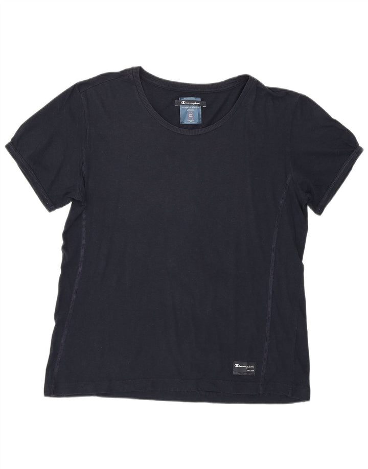 CHAMPION Damen T-Shirt Top UK 20 2XL Marineblau