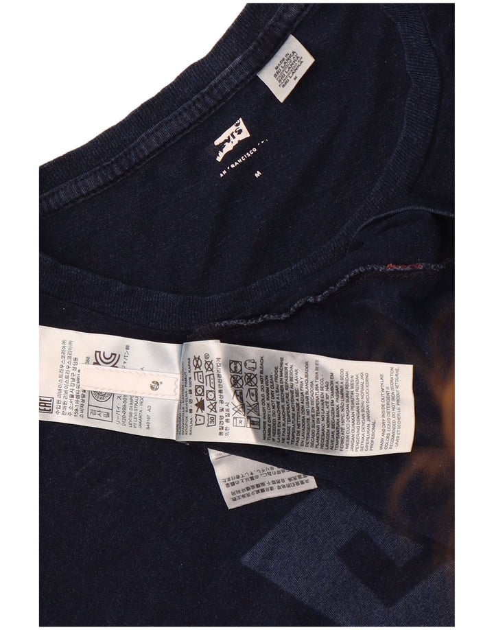 Levi's Herren-T-Shirt mit Grafik, mittelmarineblaue Baumwolle