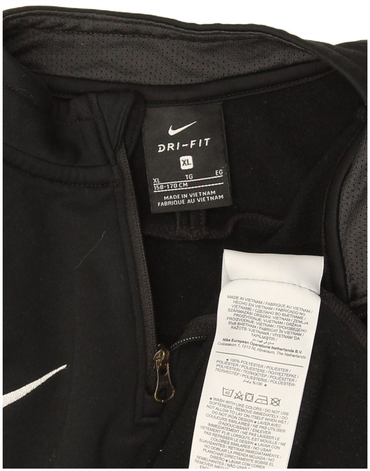 Nike Jungen Tottenham Hotspur Pullover-Trainingsanzug-Oberteil, 13–14 Jahre, XL, Schwarz
