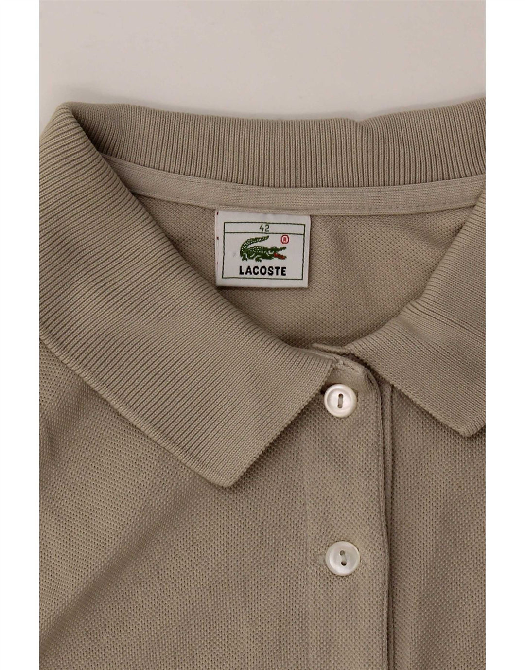 Lacoste Damen Ärmelloses Poloshirt EU 42 Large Grau
