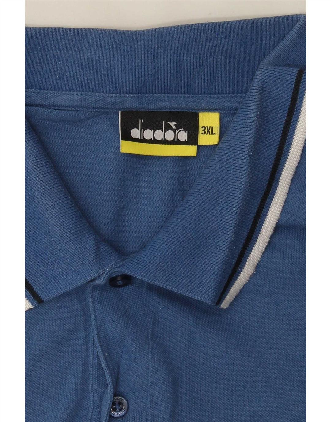 Diadora Herren Poloshirt 3XL Blau gestreift