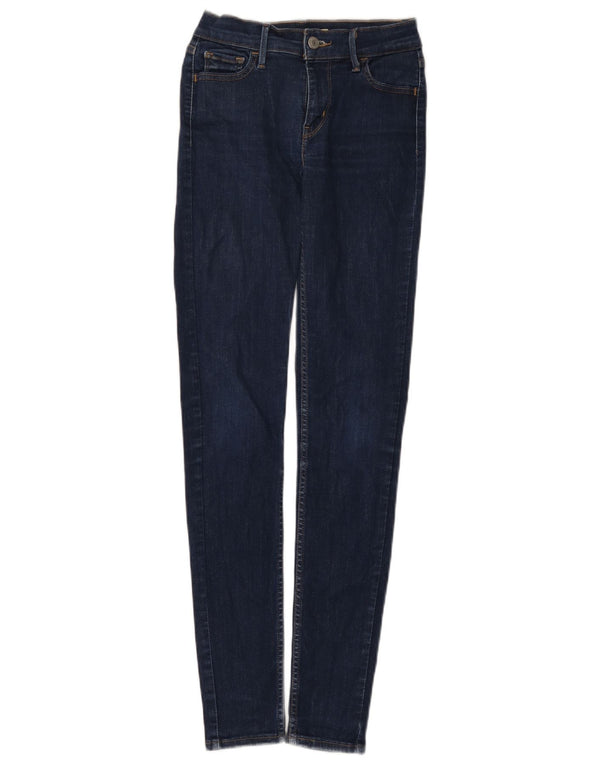 Levi's Damen Skinny Jeans W26 L32 Marineblaue Baumwolle