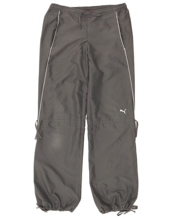 Puma Damen Trainingshose Jogger UK 10 Small Grau Polyester