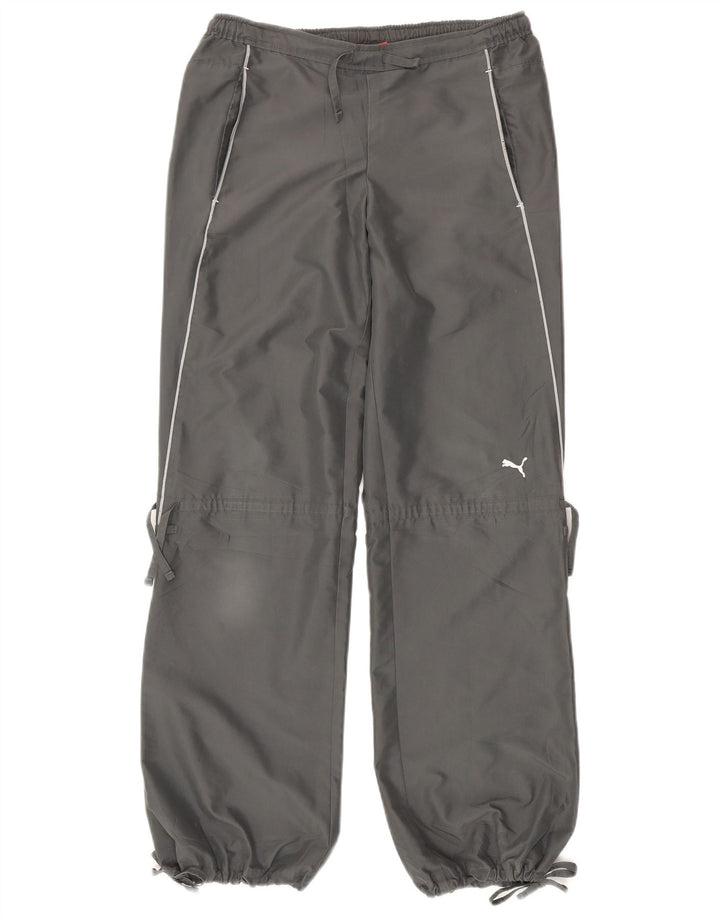 Puma Damen Trainingshose Jogger UK 10 Small Grau Polyester
