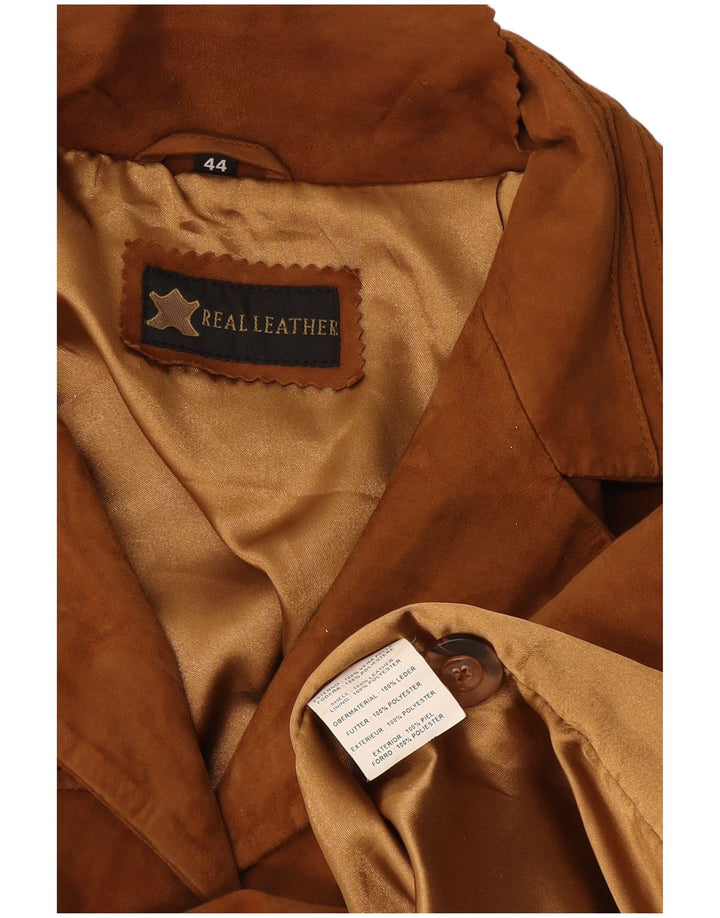 Vintage Herren Wildlederjacke IT 44 XS Braunes Leder