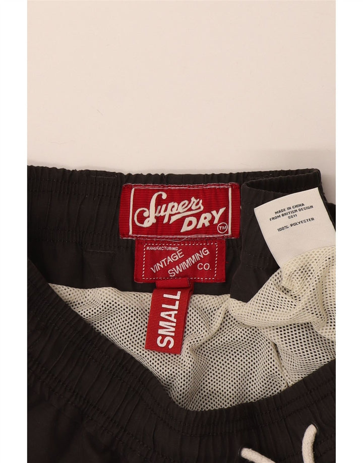 Superdry Herren Badeshorts mit Grafik, Größe S, Grau, Polyester