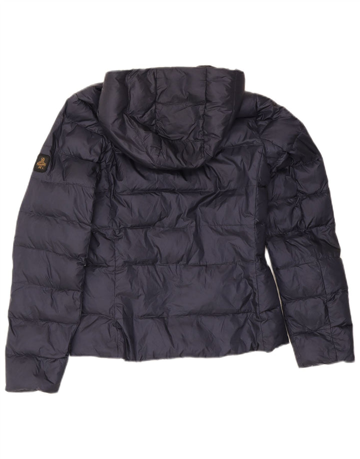 Refrigiwear Wattierte Damenjacke mit Kapuze IT 40 Small Marineblau