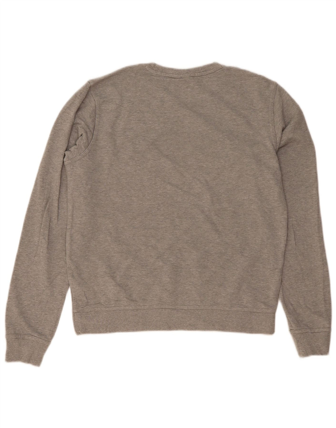Nike Herren-Sweatshirt-Pullover aus mittelgrau gefleckter Baumwolle