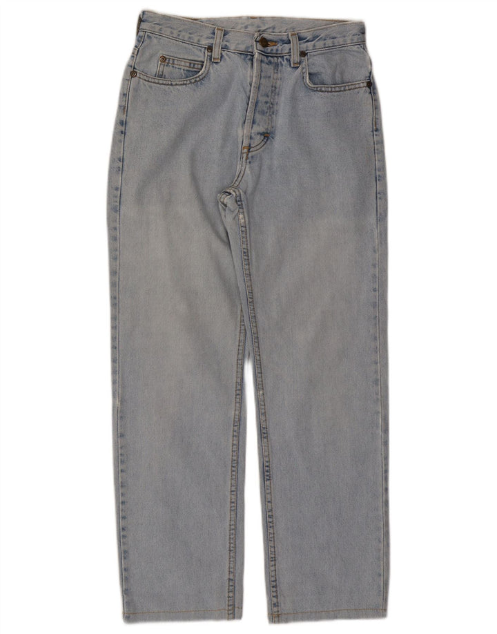 LEE Damen Straight Jeans W28 L27 Blaue Baumwolle