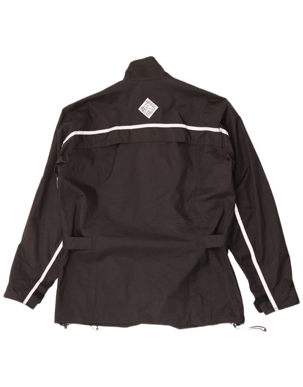 TUCANO URBANO Herren-Utility-Jacke UK 42 XL Schwarz gestreiftes Polyester