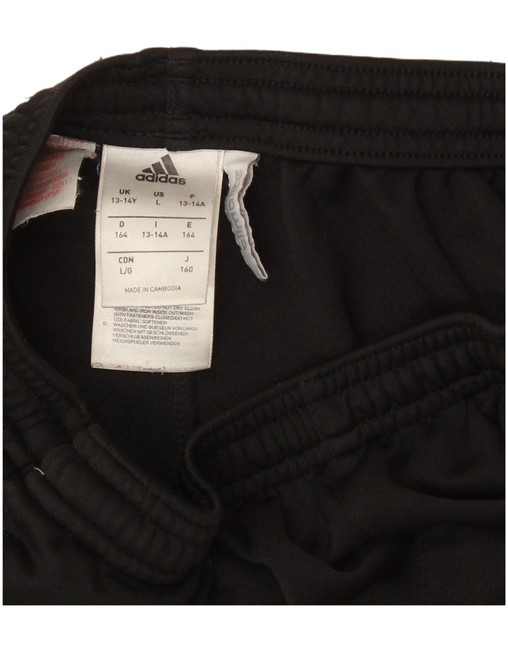 Adidas Jungen Climalite Trainingshose 13–14 Jahre, schwarzes Polyester
