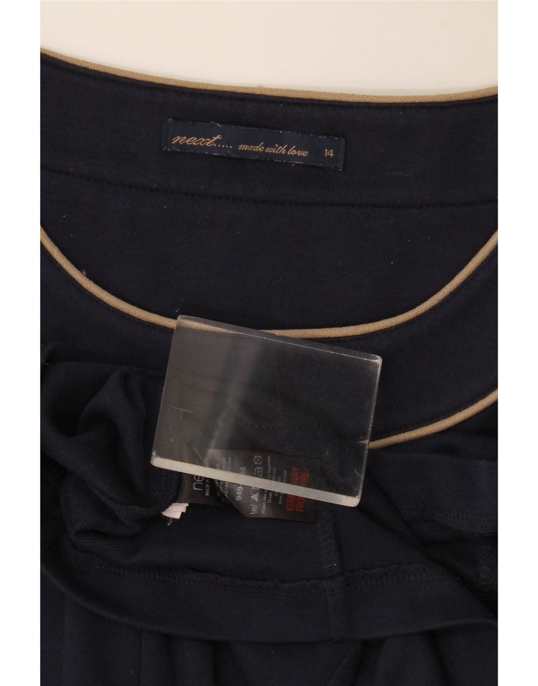 Next Damen-Etuikleid mit 3/4-Ärmeln, Gr. 44, Marineblau, Polyester