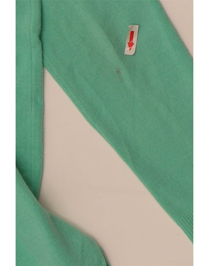 Marks & Spencer Damen-Pullover mit V-Ausschnitt, UK 12, Mittelgrün, Acryl