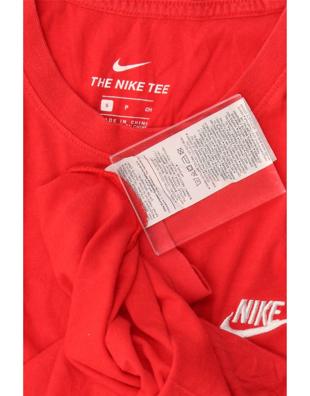 NIKE Mens Graphic T-Shirt Top Small Red Cotton Vintage Nike and Second-Hand Nike from Messina Hembry 