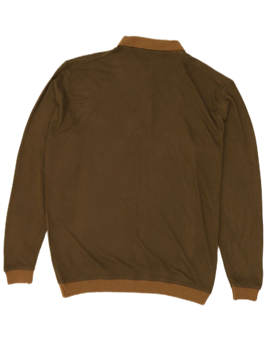 VINTAGE Herren-Pullover mit Rollkragen, groß, Khaki, Acryl