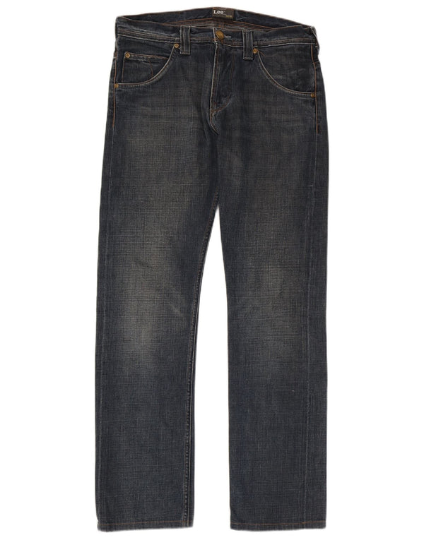 Lee Mens Zed Straight Jeans W31 L34 Blue Cotton