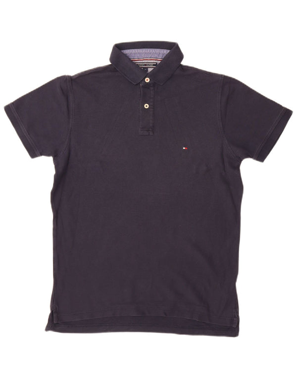 TOMMY HILFIGER Herren Poloshirt Medium Marineblau Baumwolle