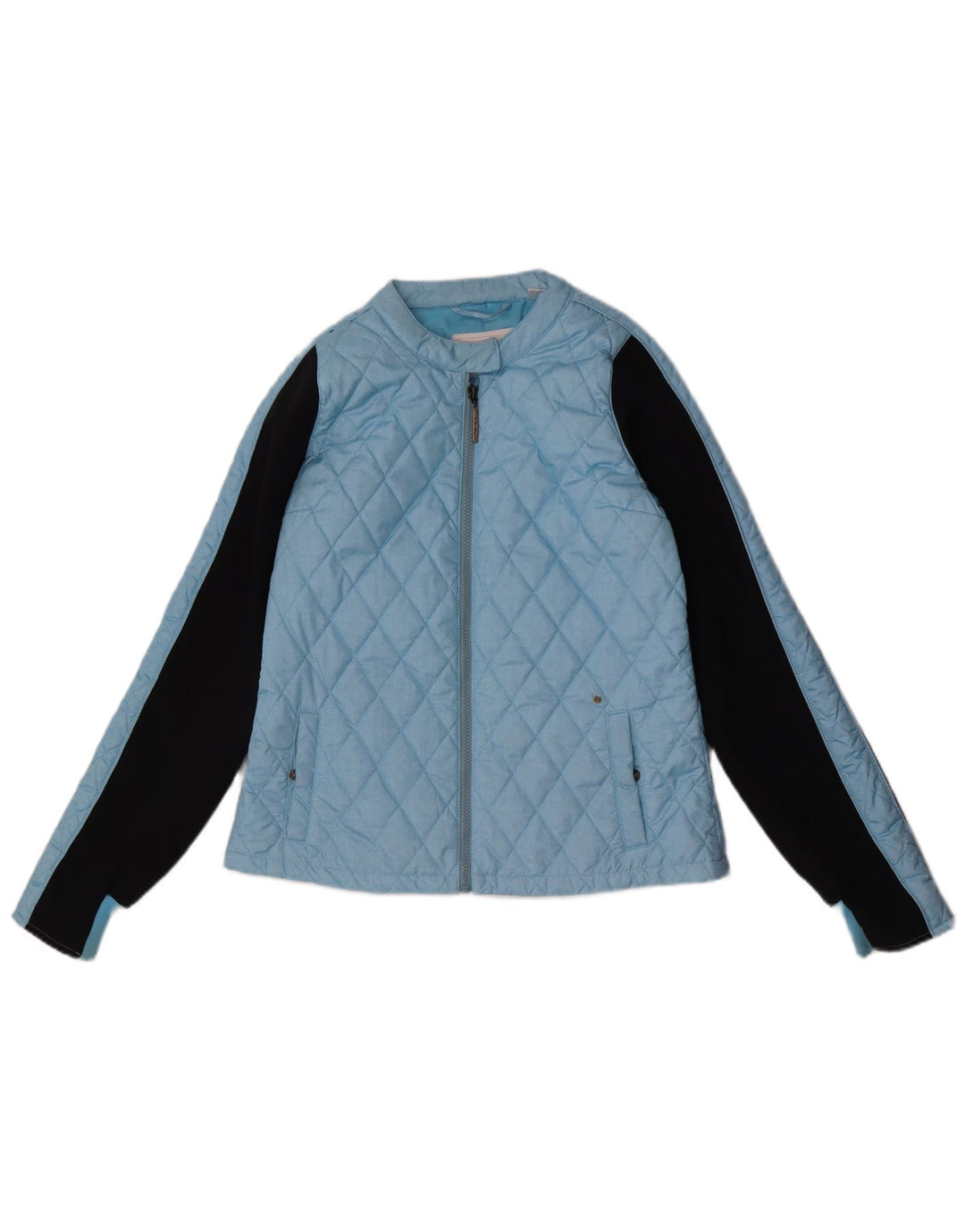 O'Neill Damen Steppjacke UK 14 Large Blaues Colourblock-Polyester