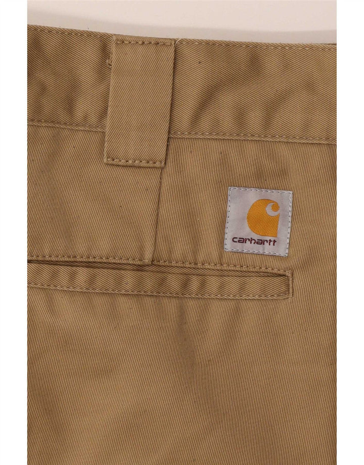 Carhartt Herren Slim Chinohose W32 L30 Beige Polyester