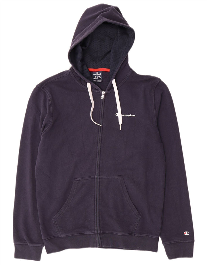 Champion Herren-Kapuzenpullover mit Reißverschluss, mittelgroß, Marineblau