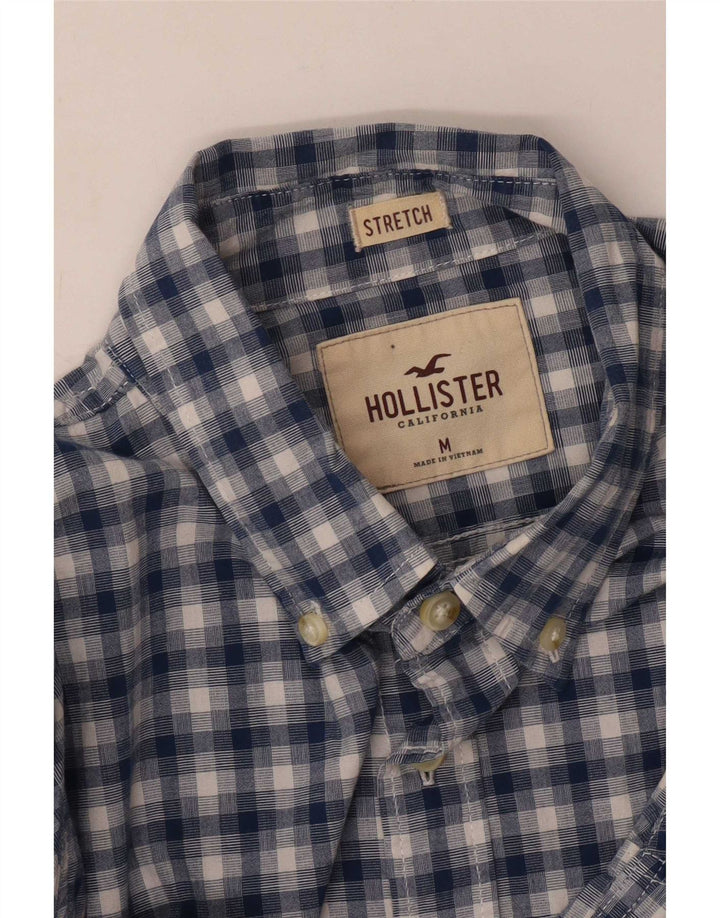 Hollister Herrenhemd Mittelblau kariert