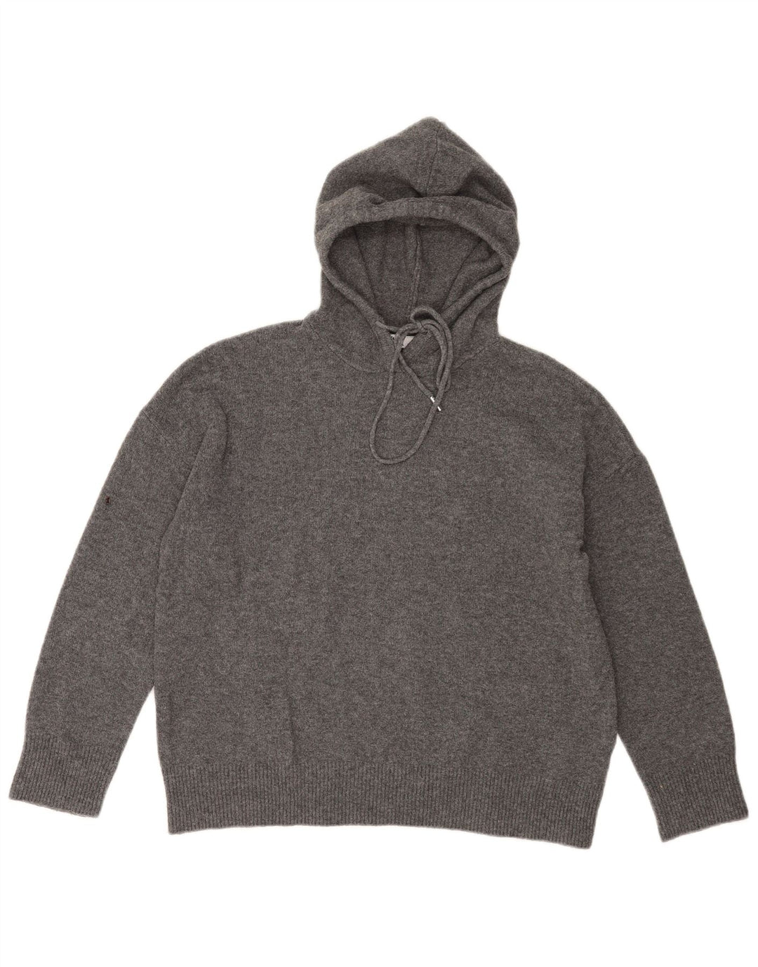 Zara Damen-Pullover mit Kapuze, übergroß, Gr. 10, Größe S, grau, Polyester