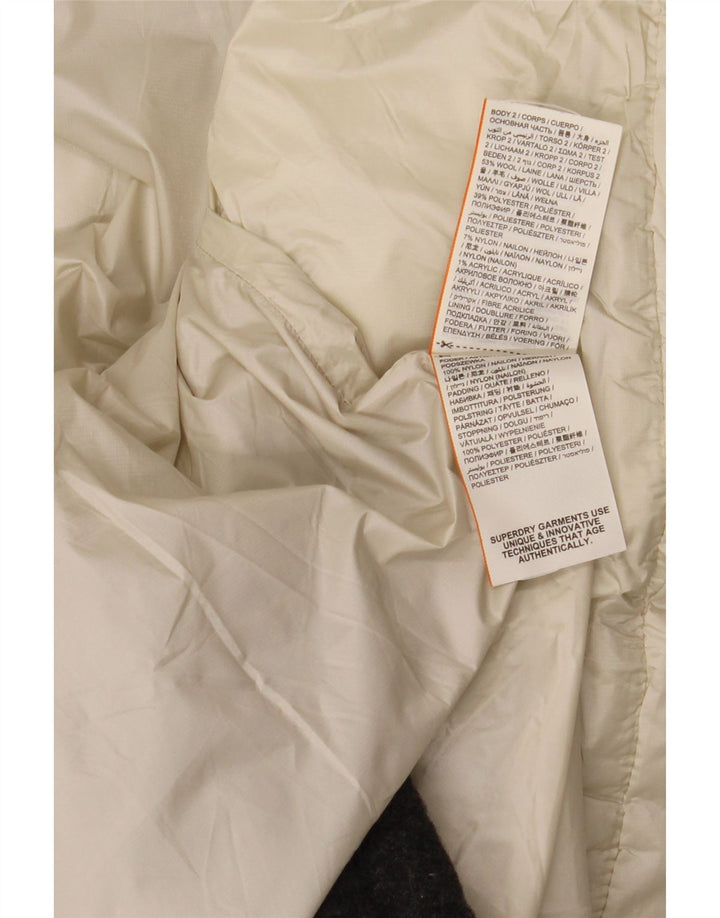 Superdry Damen Wattierte Jacke mit Kapuze UK 18 XL Mehrfarbiger Farbblock