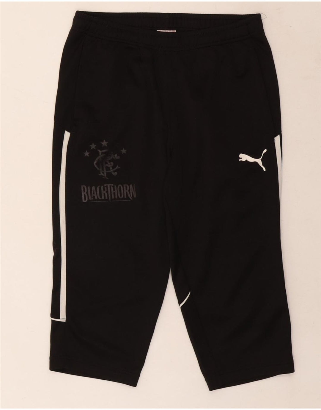 Puma Herren Graphic Capri-Trainingshose, Größe S, Schwarz, Polyester