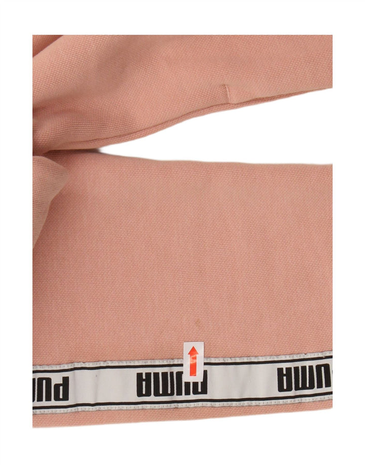 PUMA Mädchen-Trainingsanzug mit grafischem Oberteil, 11–12 Jahre, rosa Baumwolle