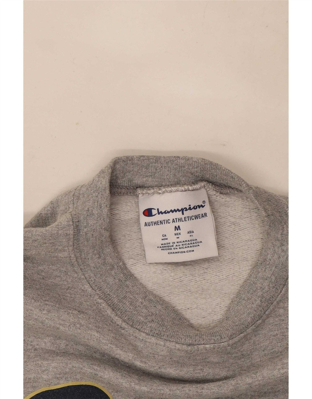 Champion Herren-Sweatshirt mit Grafik, mittelgrau gefleckt