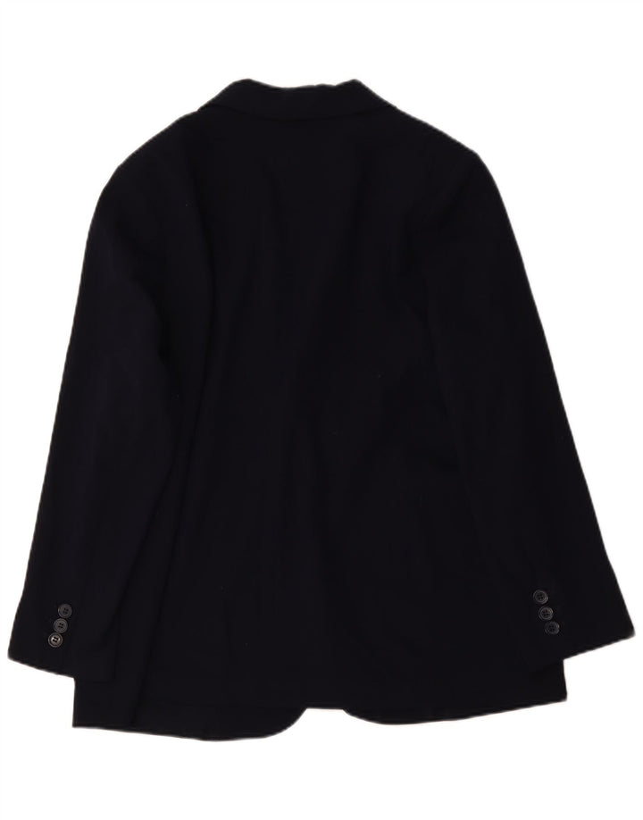 Marks & Spencer Damen-Blazer mit 1 Knopf, UK 18, XL, Marineblau, Polyester
