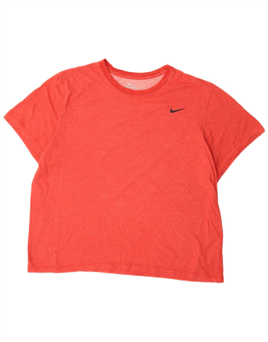 NIKE Herren Dri Fit T-Shirt Top 2XL Rote Baumwolle