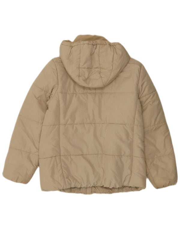 Marks & Spencer Wattierte Damenjacke mit Kapuze, UK 12, Mittel, gebrochenes Weiß