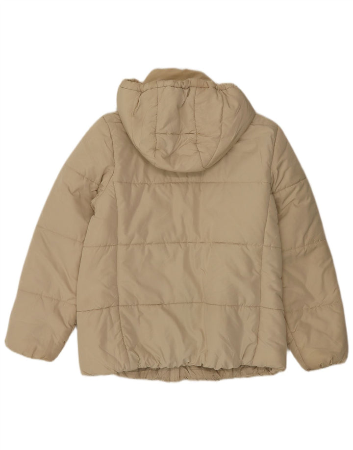 Marks & Spencer Wattierte Damenjacke mit Kapuze, UK 12, Mittel, gebrochenes Weiß